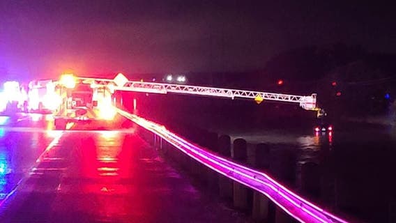 Driver dies after vehicle swept away in swift floodwaters in Ellis County