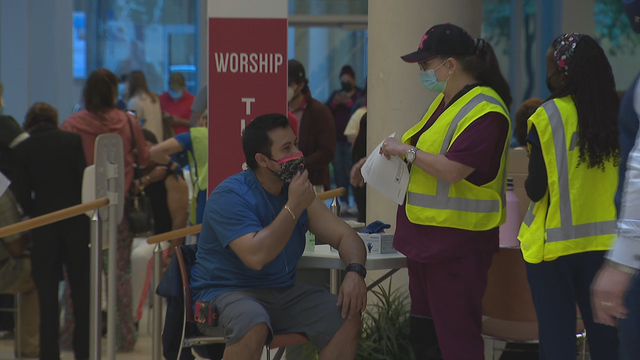 Dallas' First Baptist Church hosts vaccine clinic to ease some resistance toward COVID-19 vaccine