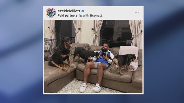 Frisco PD: Loose Rottweiler dog owned by Ezekiel Elliott bit two people