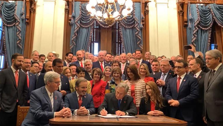 Signing the Heartbeat Bill into law