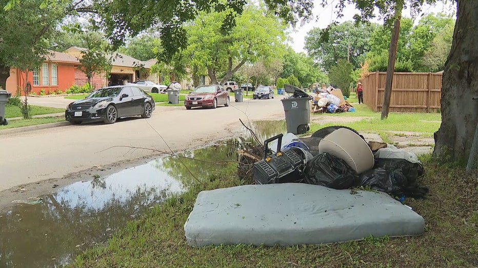 Dallas residents irritated with bulk trash collection delays across the