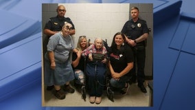 Police help check off 96-year-old North Texas hospice patient’s bucket list wish of being arrested