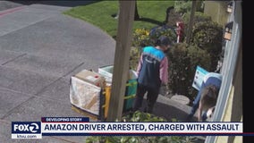 Amazon delivery driver arrested for assault; says she punched 67-year-old in self defense