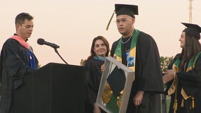Family of Benbrook High School senior killed last month receives his diploma posthumously