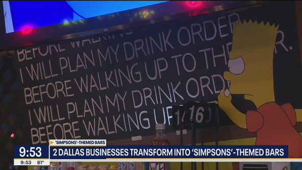 Dallas businesses transform into Simpson-themed bars