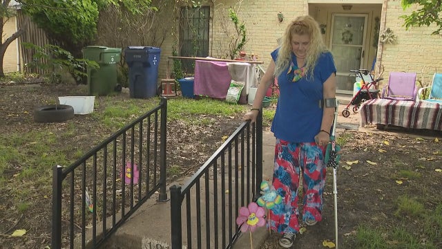 Thieves steal Garland woman's handicap ramp