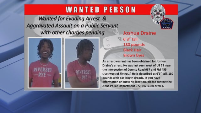 Man wanted for punching Anna police officer, evading arrest