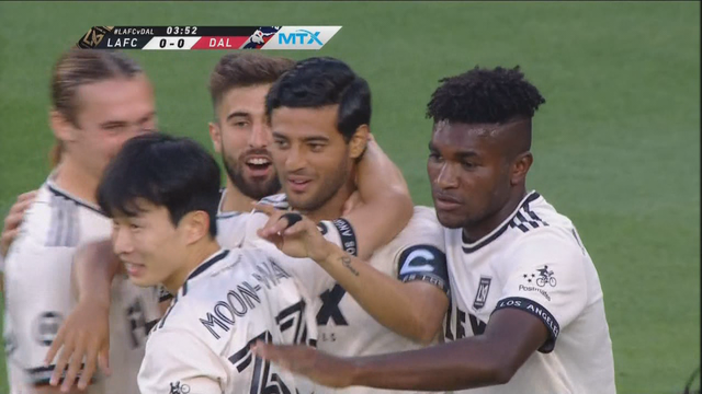 Vela scores first goal of season, LAFC beats FC Dallas 2-0