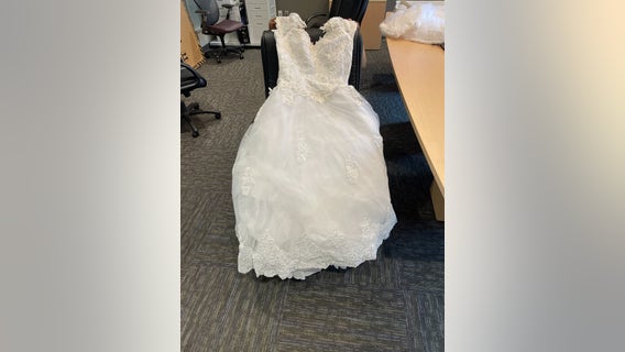 Wedding dress found on Dallas North Tollway in Frisco