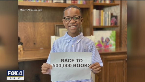 North Texas 10-year-old collecting books for kids in need
