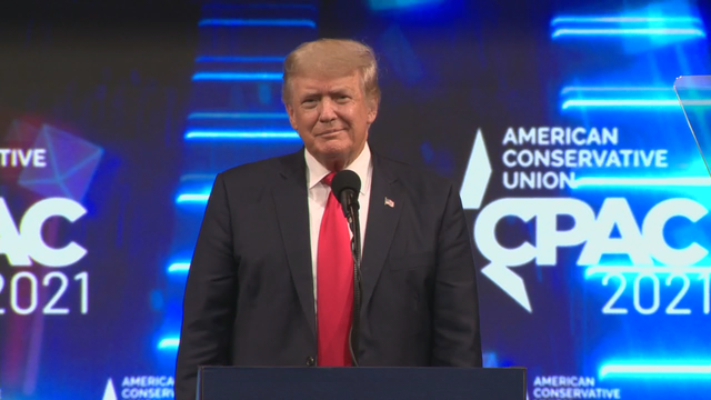 Former President Donald Trump wraps up Conservative Political Action Conference in Dallas Sunday