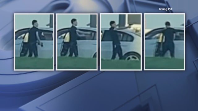 Video shows suspect in Irving road rage shooting