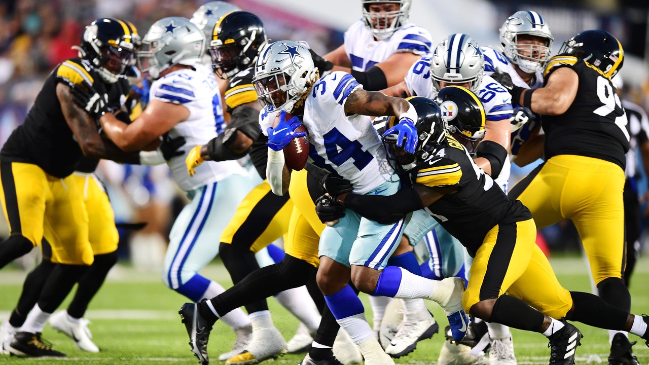 Dallas Cowboys tackle Isaac Alarcon is seen during an NFL