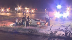 Woman tries to flee on 3 tires in Kaufman County police chase