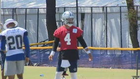 Cowboys quarterback Dak Prescott able to throw in practice again