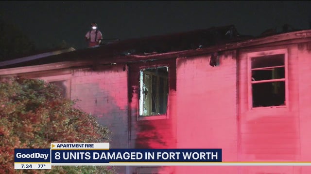 Multiple families displaced after Fort Worth apartment fire
