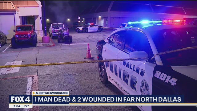 Police: 1 dead, 2 wounded in far north Dallas shooting