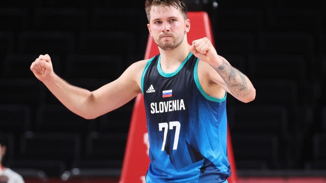Doncic, Slovenia edge Spain to sweep basketball group