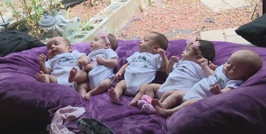 Dallas mother of quintuplets adjusts to life at home