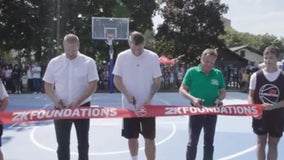 Luka Doncic, 2K Foundation refurbish courts where Doncic grew up playing in Slovenia