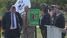 DFW National Cemetery becomes 1st Purple Heart VA Cemetery in the United States