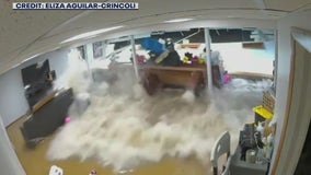 SHOCKING VIDEO: Ida floodwaters collapse wall of NJ home, trap mother and son
