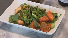 Sheet Pan Chicken and Sweet Potato Supper