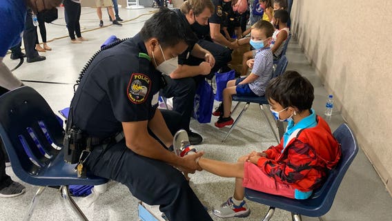 Grand Prairie PD Blue Shoes program connects officers with kids