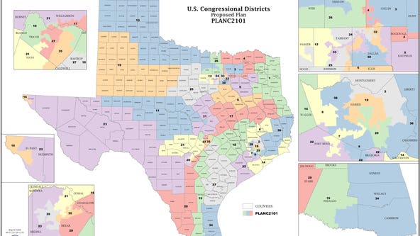 Texas reduces Black, Hispanic majority congressional districts in proposed redistricting map