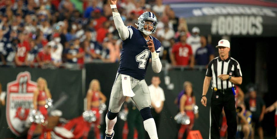 Photos: Tampa Bay Buccaneers beat Dallas Cowboys 31-29 in NFL kickoff game