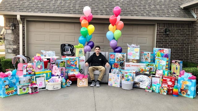 ICU nurse helps young COVID-19 widowed dad fill newborn’s nursery with donations