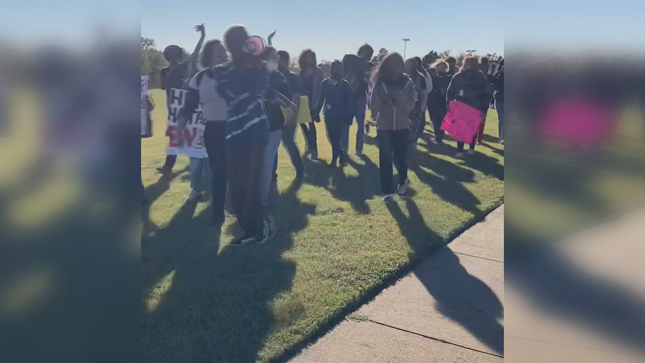 Lake Highlands students protest over claims of racist behavior at school - FOX 4 Dallas