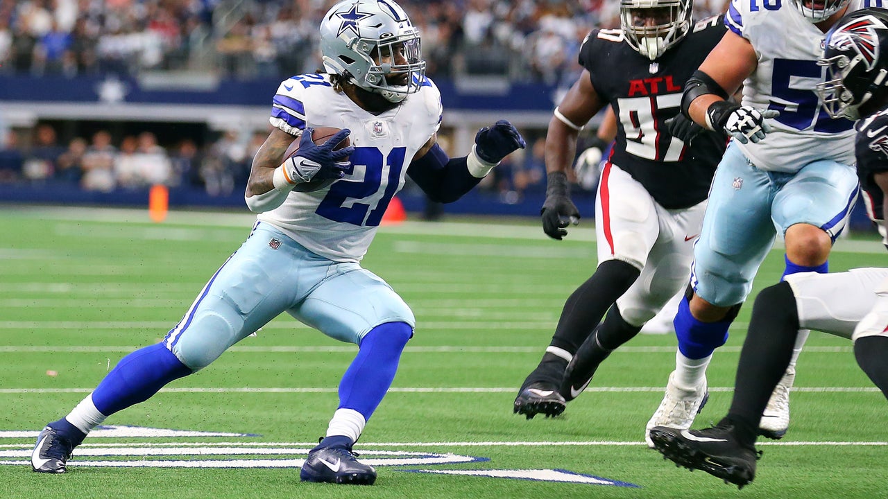 Prescott, Cowboys back on track with 43-3 rout of Falcons