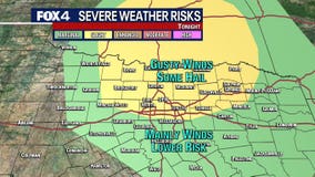 Possible severe storms in forecast Wednesday night, with high winds & hail main threat