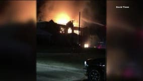 Fire engulfs old high school in Mineral Wells