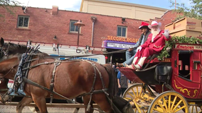 Cowboy Santa arrives in style at Fort Worth Stockyards