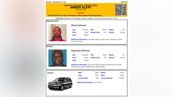 Amber Alert issued for missing Glenn Heights girl, 14