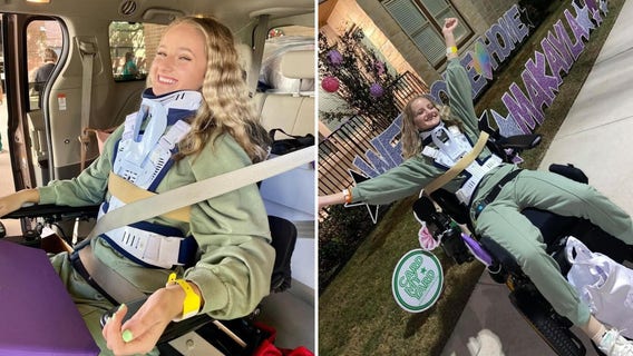 Prosper cheerleader home from the hospital after tumbling accident