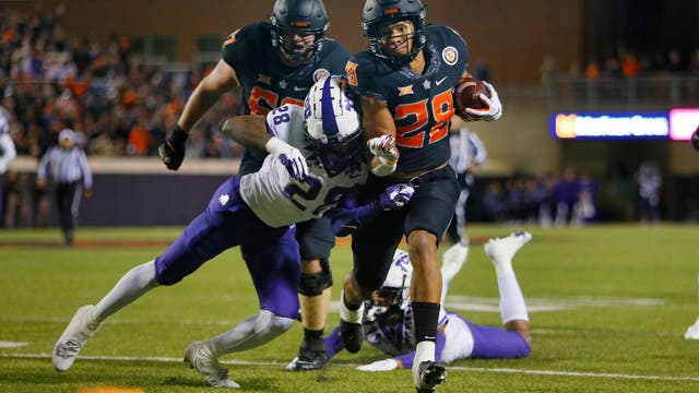 Jaylen Warren, No. 10 Oklahoma State roll past TCU, 63-17