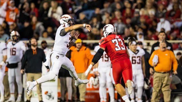 No. 9 Oklahoma St in B12 title game with 23-0 win over Tech
