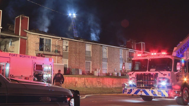 Overnight fire damages apartments in west Fort Worth