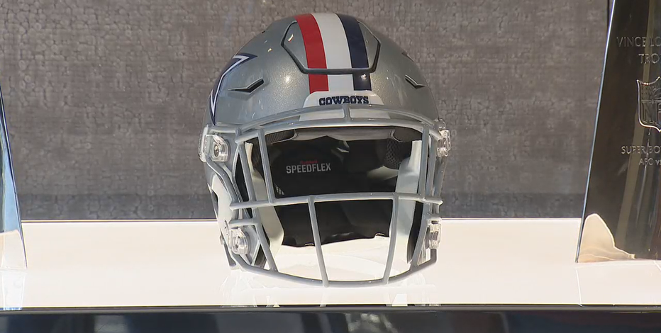 Cowboys Will Wear Red Stripe on Helmet vs. Broncos to Honor NMOH