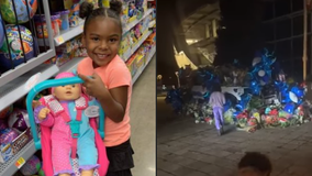 Girl who left her doll for slain Mesquite officer's children given new doll