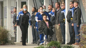 Widow of Euless officer killed by suspected drunk driver out of hospital