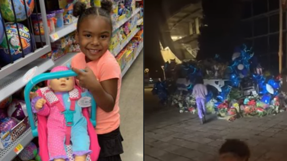 Girl who left her doll for slain Mesquite officer's children given new doll