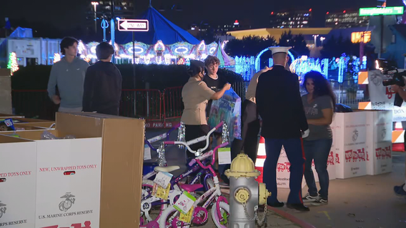 Thousands of toys collected by Toys for Tots, including Friday's event in Frisco