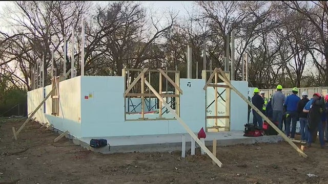 Habitat for Humanity using new technology to quickly construct energy efficient homes