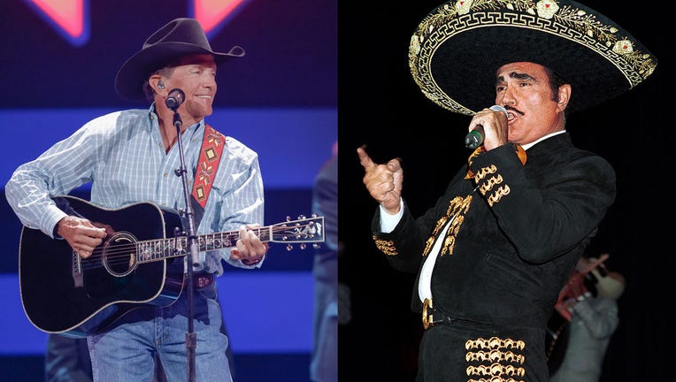 GETTY - George Strait and Vicente Fernandez