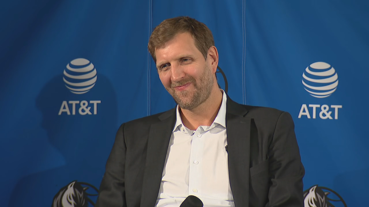 Nowitzki was very thankful - with lots of laughs - during jersey retirement  ceremony - The Official Home of the Dallas Mavericks