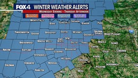 Winter Storm Watch across North Texas starts Wednesday evening